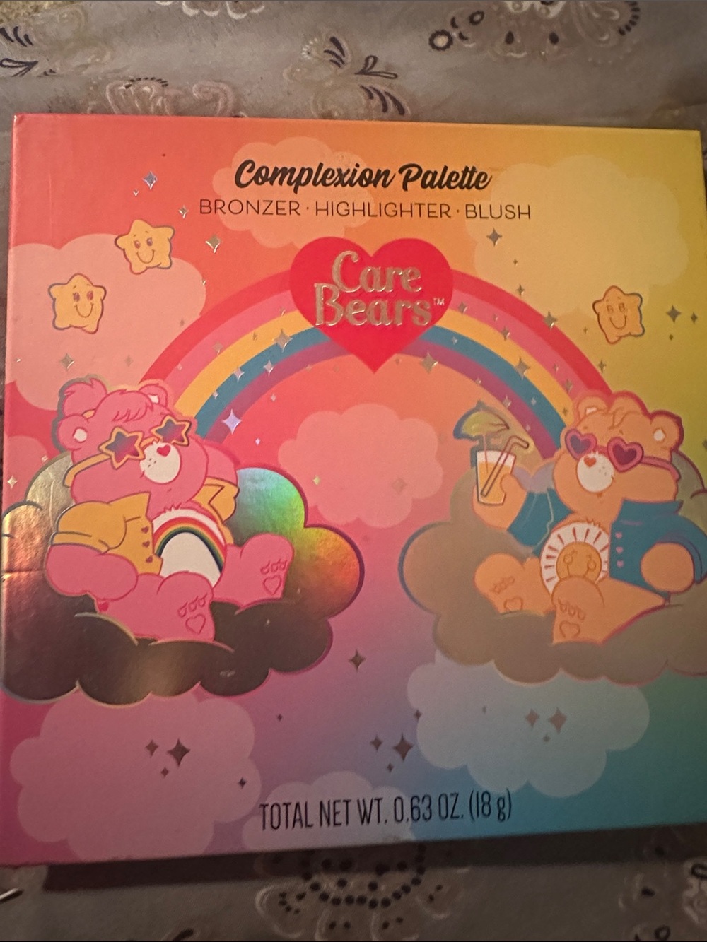 Care Bears Complexion Palette in Pink, Yellow & Blue